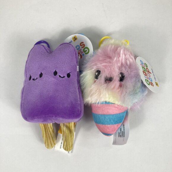 Bag clip-on bundle giggle scape plush popsicle Back-to-School Purse Charm - Picture 1 of 3
